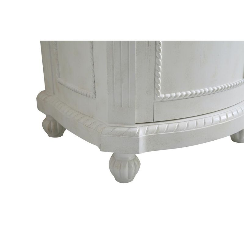 Elegant Kitchen and Bath 24 inch Single Bathroom vanity in Antique White