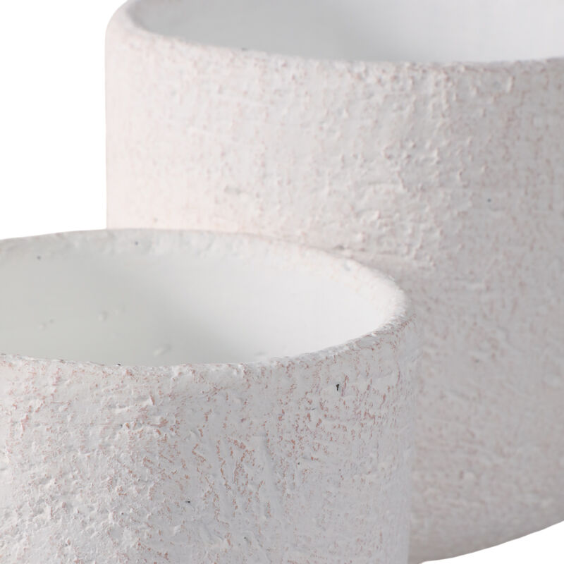 Modern Footed Planters, White