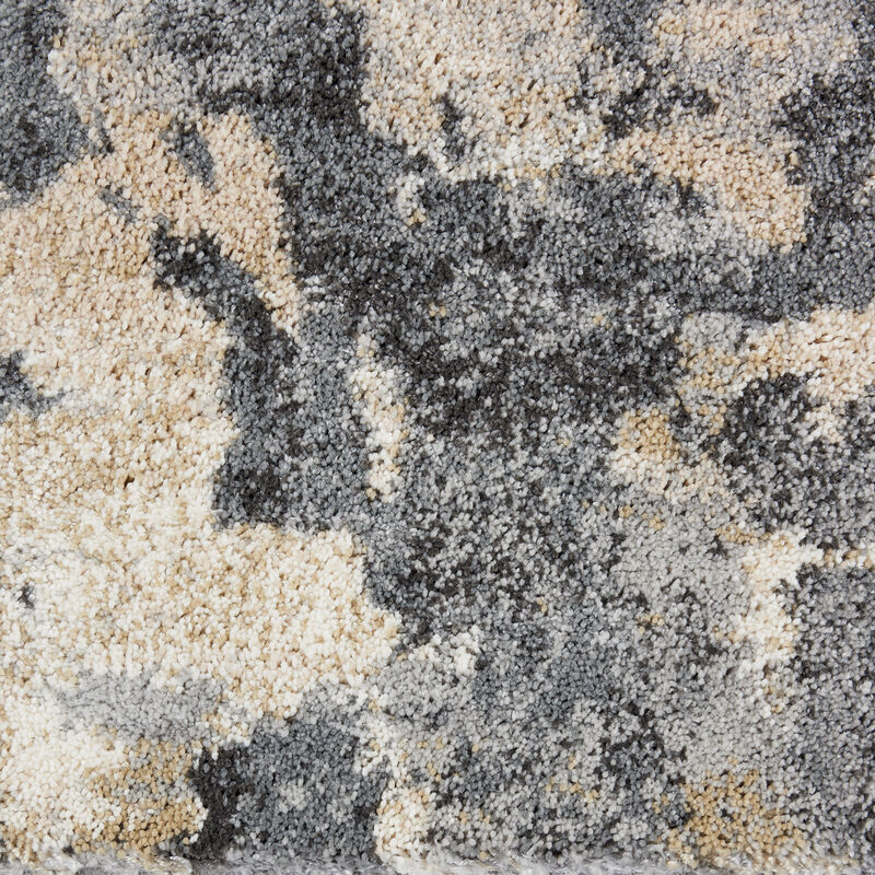 HomeRoots Abstract Distressed Runner Rug image number 0