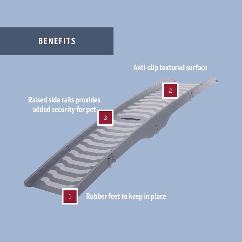 TRIXIE 59-in Pet Ramp for Small to Medium Dogs up to 55 lbs, Easy to Store image number 4