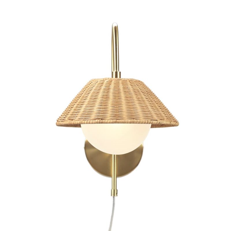Laguna Rattan Weave Wall Sconce image number 3