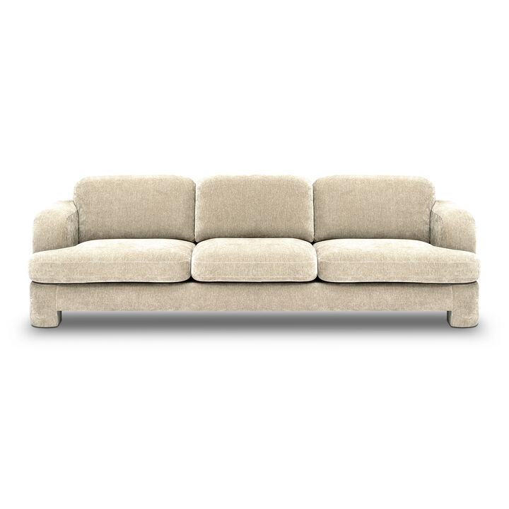 Halsey Brown Textured Fabric Sofa