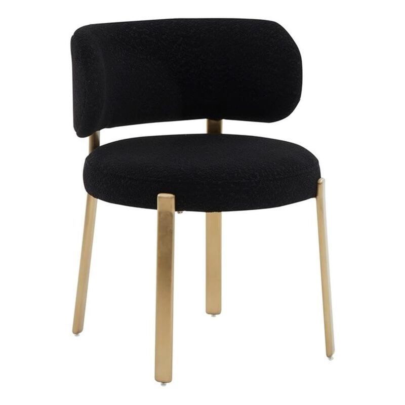Casafoyer Margaret Black Performance Boucle Dining Chair image number 0