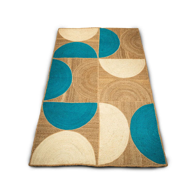 Hand-Made Abstract Jute Carpet image number 0