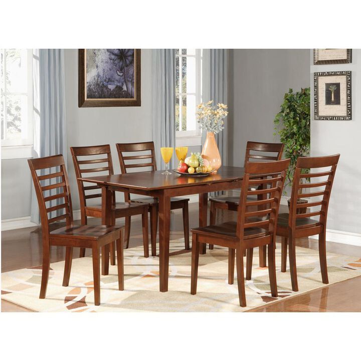 7 Pc small Kitchen Table set - Kitchen Table with 6 Kitchen Chairs