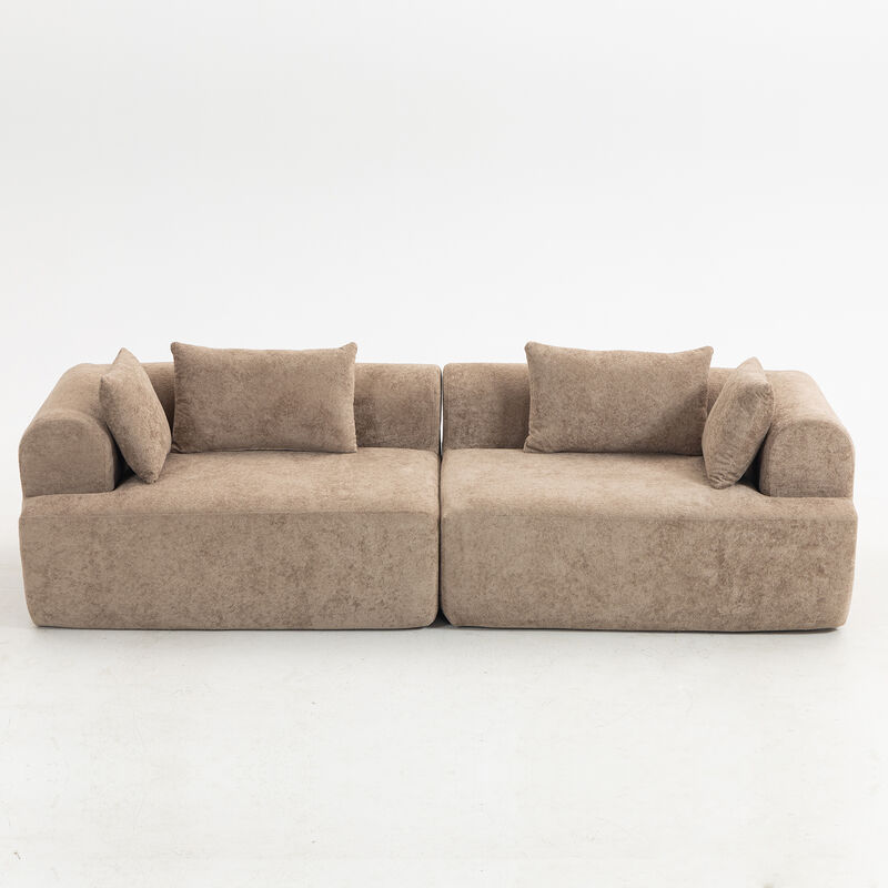 Vamphe Cloud-Like Comfort Modular Sectional Sofa image number 8