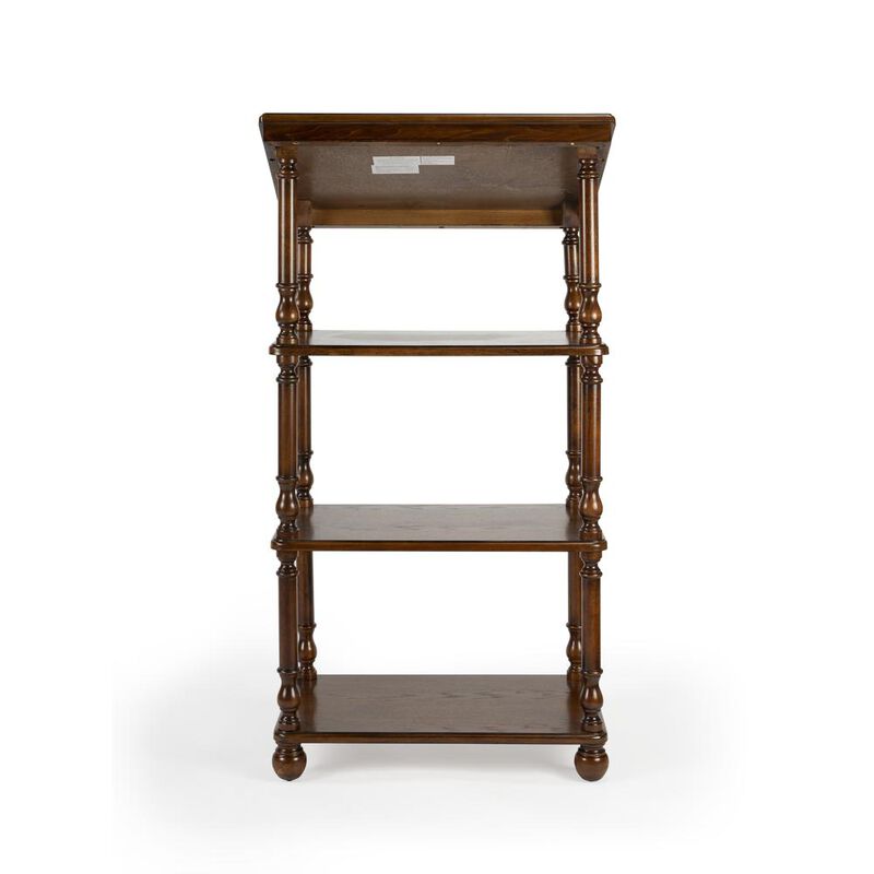 Butler Specialty Alden 4-Tier Library Stand, Medium Brown image number 5