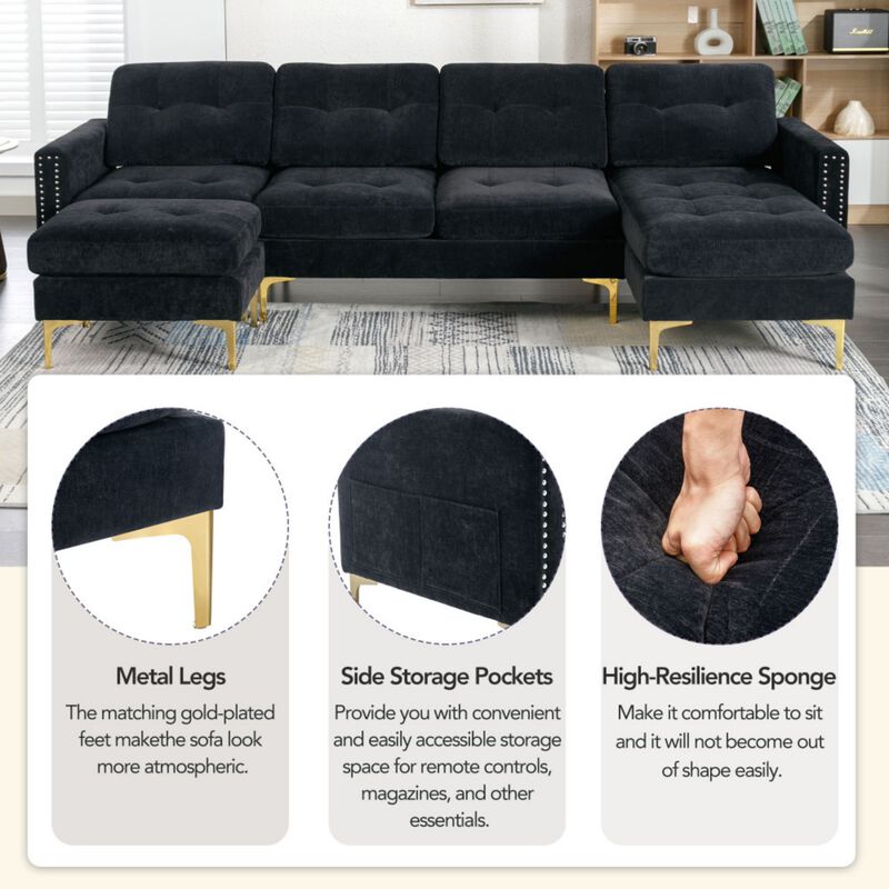 Celit U-Shape Sectional Sofa image number 3