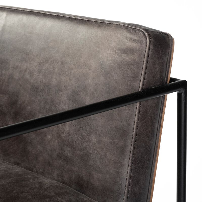 Stamford Leather Stool