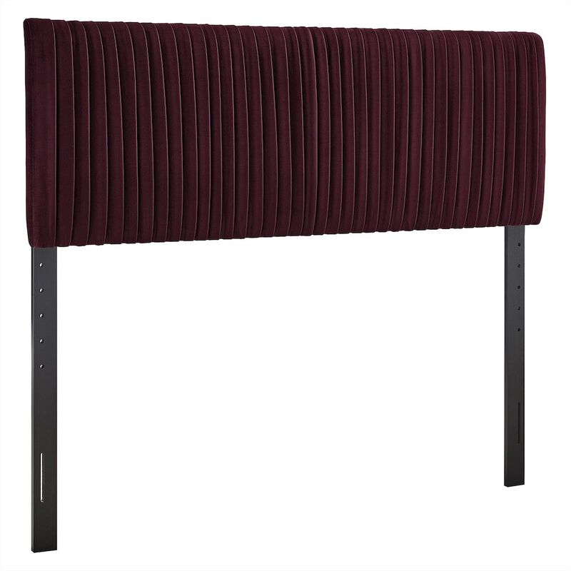 Eloise Stain-Resistant Performance Velvet Full Headboard image number 0