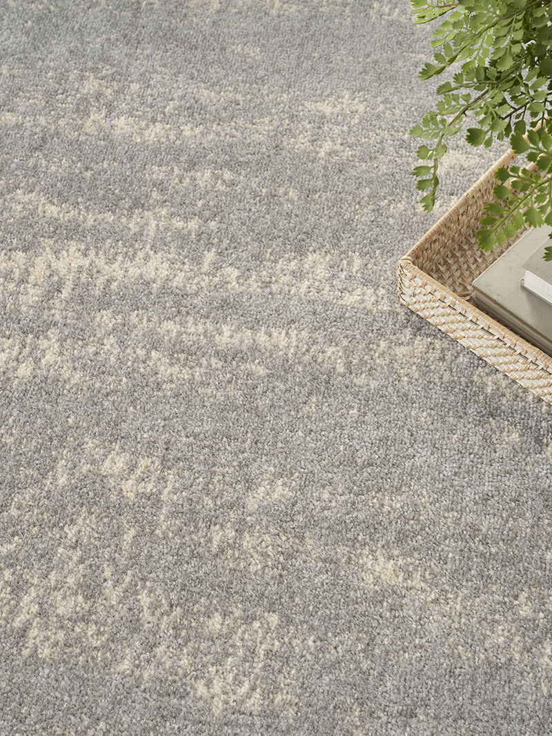 Nourison Essentials NRE03 Gray/Beige 4' x 6' Rug