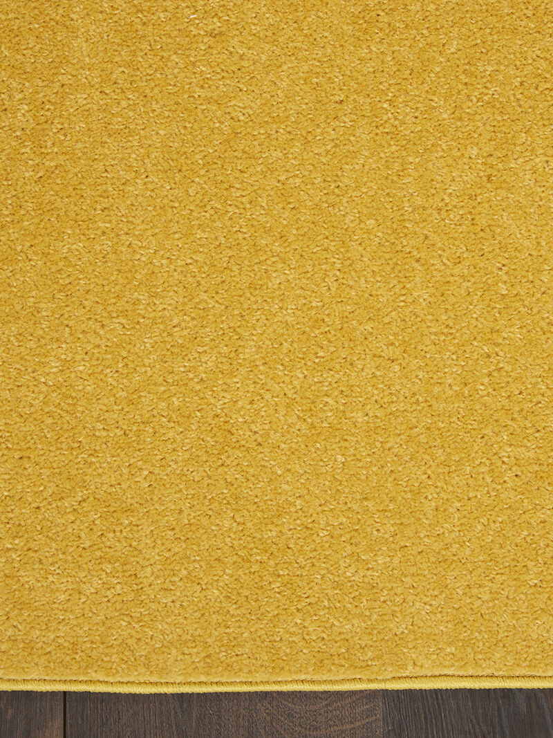 Nourison Essentials NRE01 Yellow 2'2" x 14' Rug image number 3