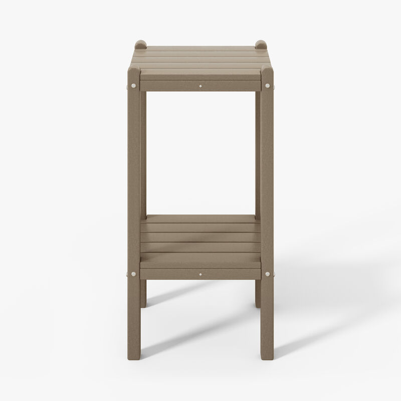WestinTrends 36" Outdoor Adirondack HDPE 2-Tier Patio Side Table