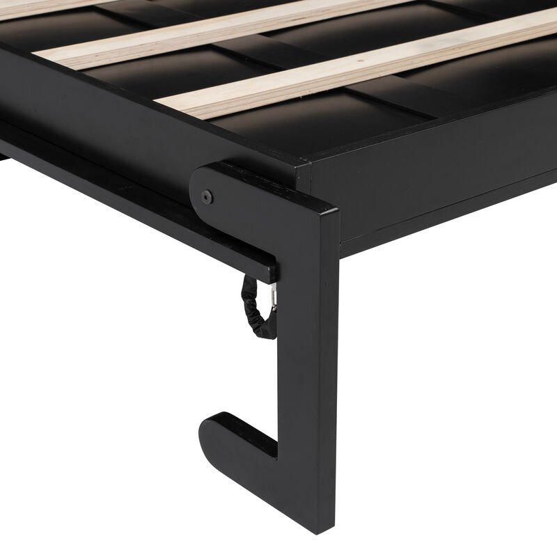 Merax  Bed with Storage Cabinets