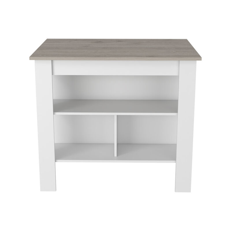 Kitchen Island Antibacterial Dozza, Kitchen, Light Gray / White