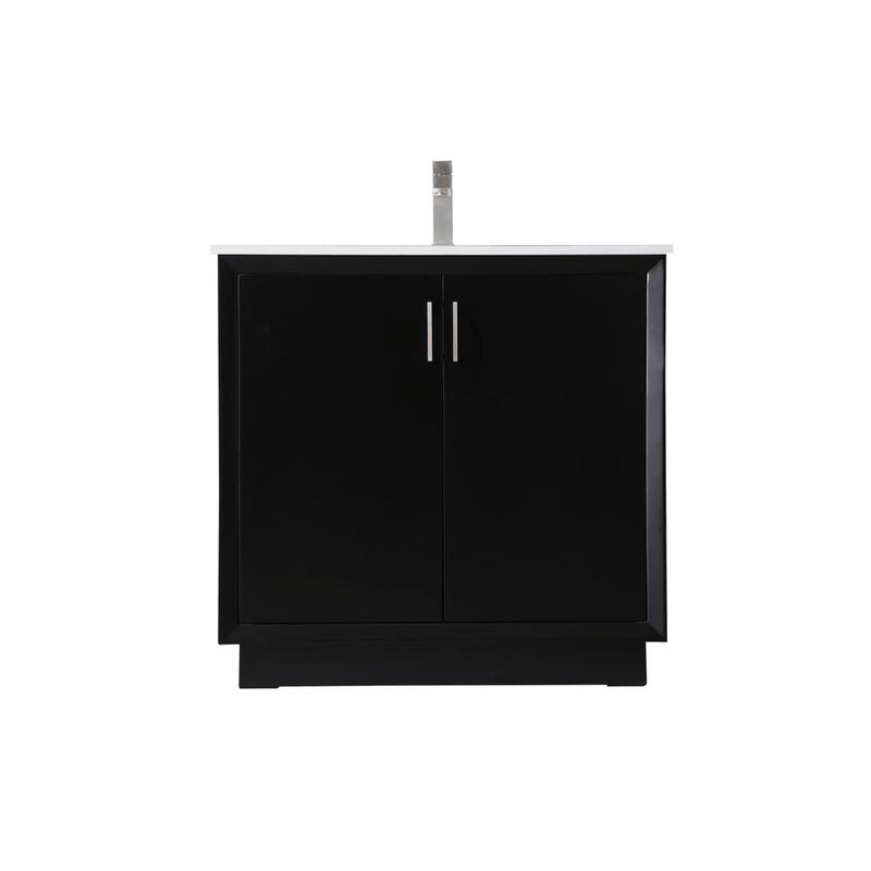 Elegant Kitchen and Bath 36 Inch SIngle Bathroom Vanity In Black
