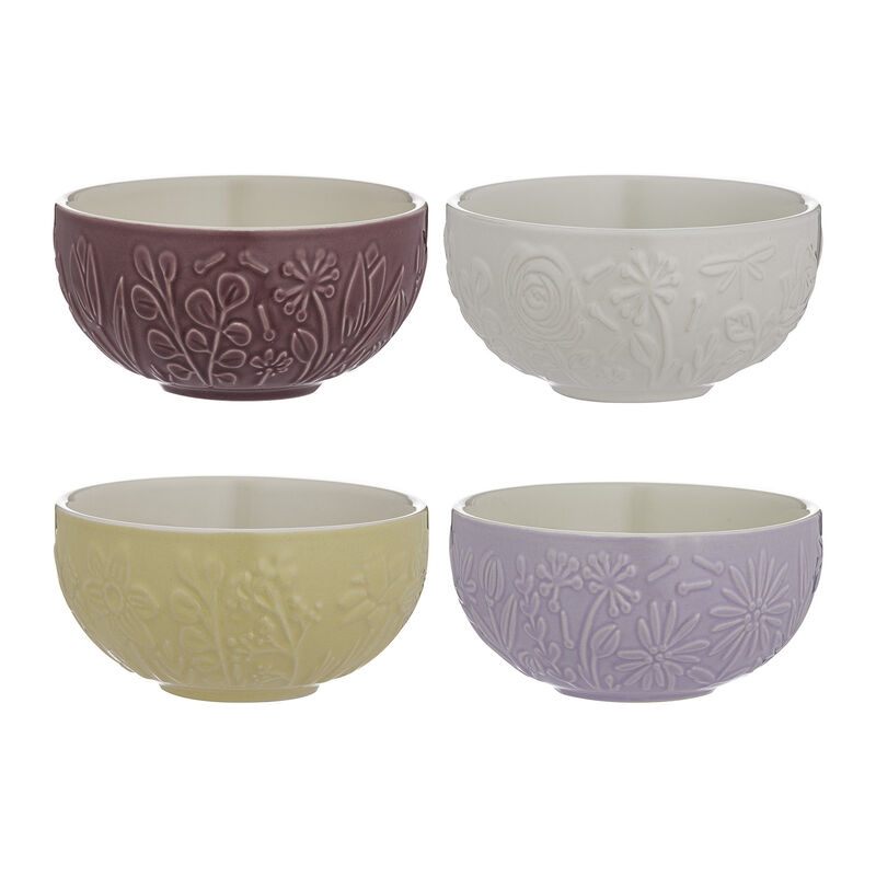 Mason Cash In the Meadow Mini Prep Bowls, Set of 4 Floral Stoneware Bowls image number 0