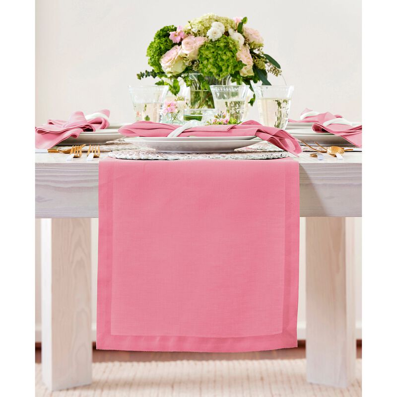 Solino Home Fete 100% Linen Table Runner &ndash; Handcrafted, Machine Washable, Perfect for Holiday and Everyday Dining