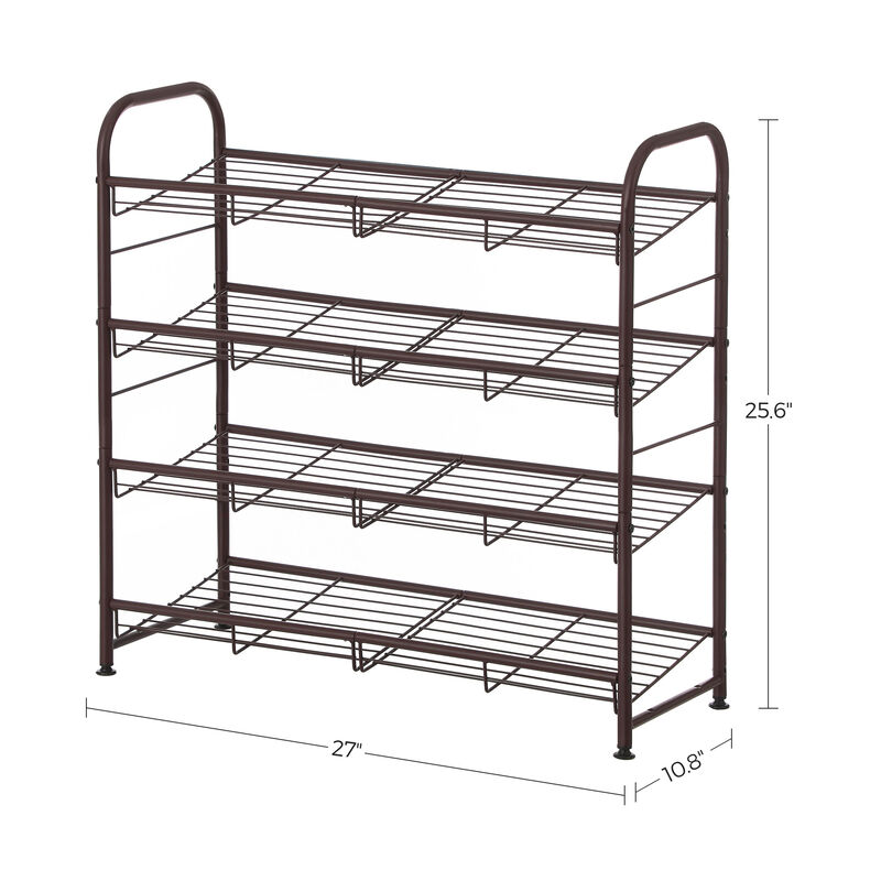 Stackable Shoe Rack - Space-Saving Shoe Organizer for Efficient Storage