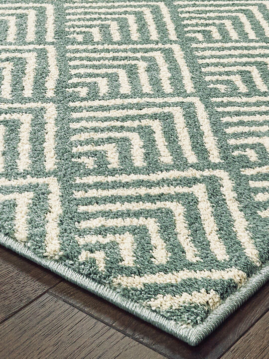 Carson 2'3" x 7'6" Blue Rug