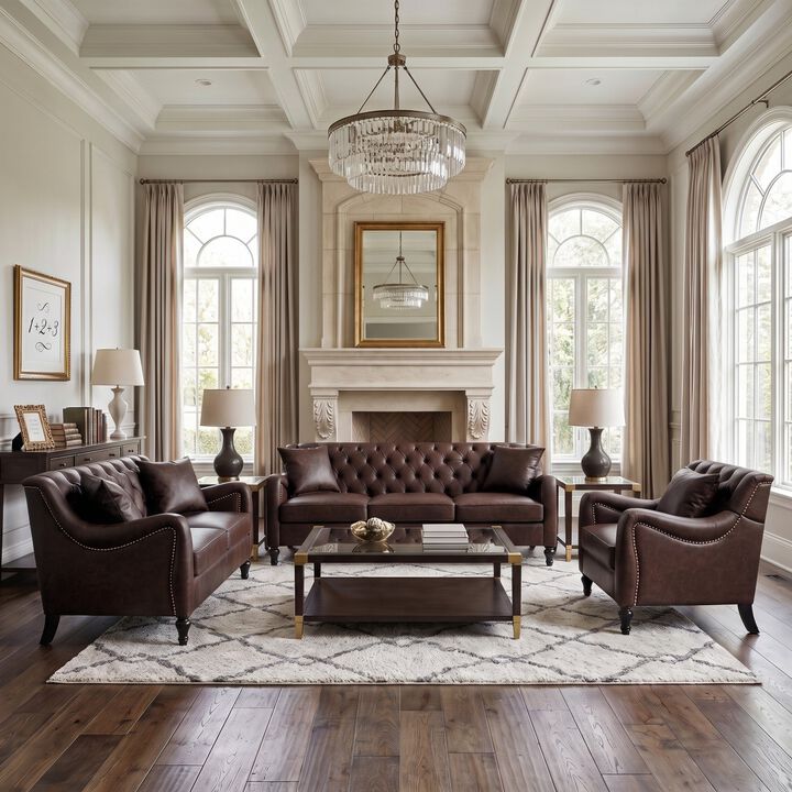 Rislot PU Leather Sofa Set