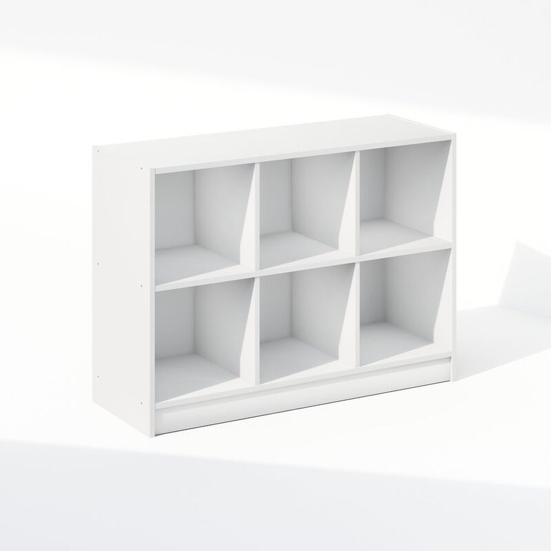 Basic 3x2 Cube Organizer Shelf Storage, Bookcase, White
