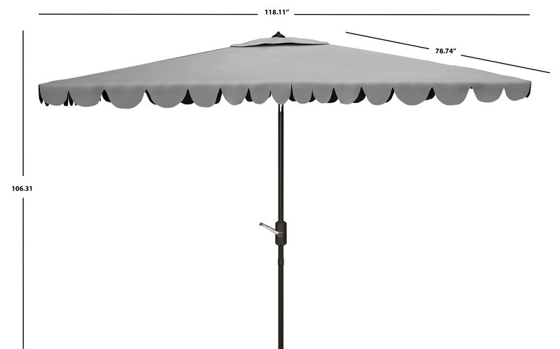 Venice 6.5 ft. X 10 ft. Rectangle Umbrella image number 3