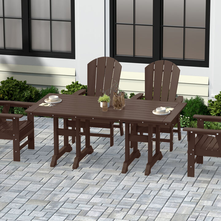 WestinTrends 71" Outdoor Patio Dining Table