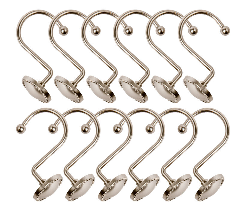 12-Piece Proof Zinc Shower Curtain Hooks image number 3