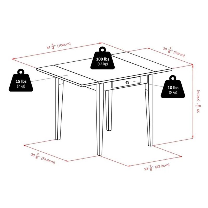 Hamilton Double Drop Leaf Dining Table