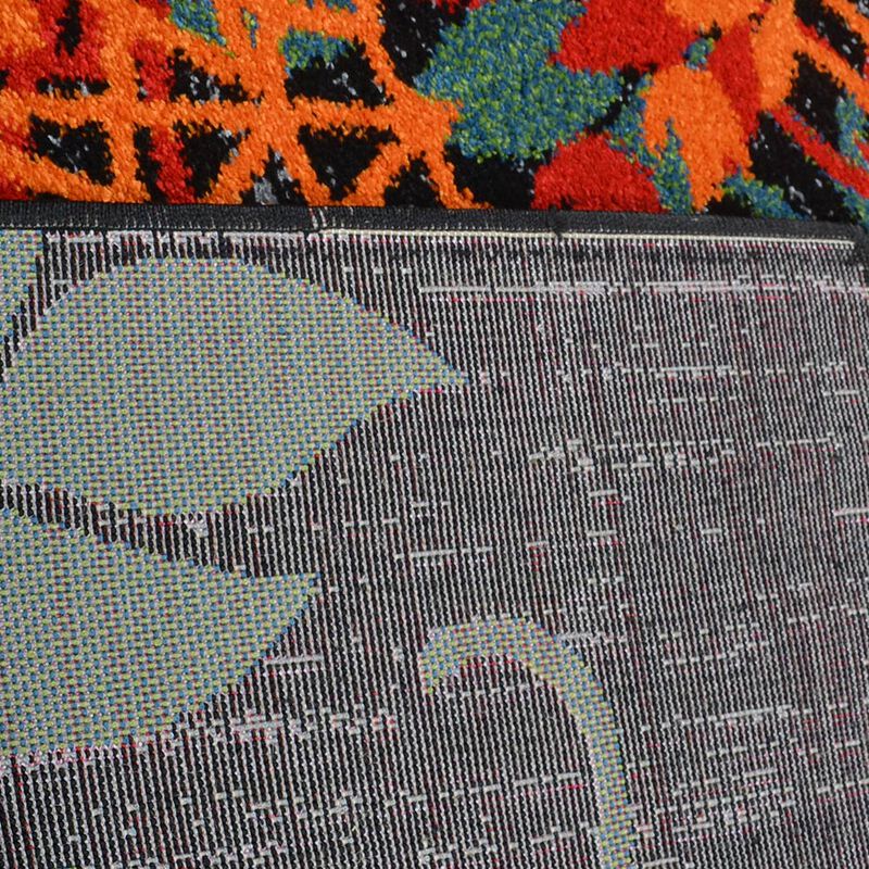 RUGSOTIC CARPETS MACHINE MADE HEATSET POLYPROPYLENE AREA RUGS  - Rectangle Shape, Floral Modern Design, Midium Pile Machine Made Area Rugs for Living Room (M00012) image number 6