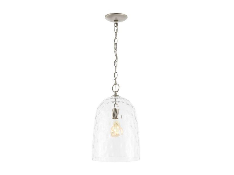 Matilda 1-Light Industrial Designer Iron/Dimple Glass Dome LED Pendant