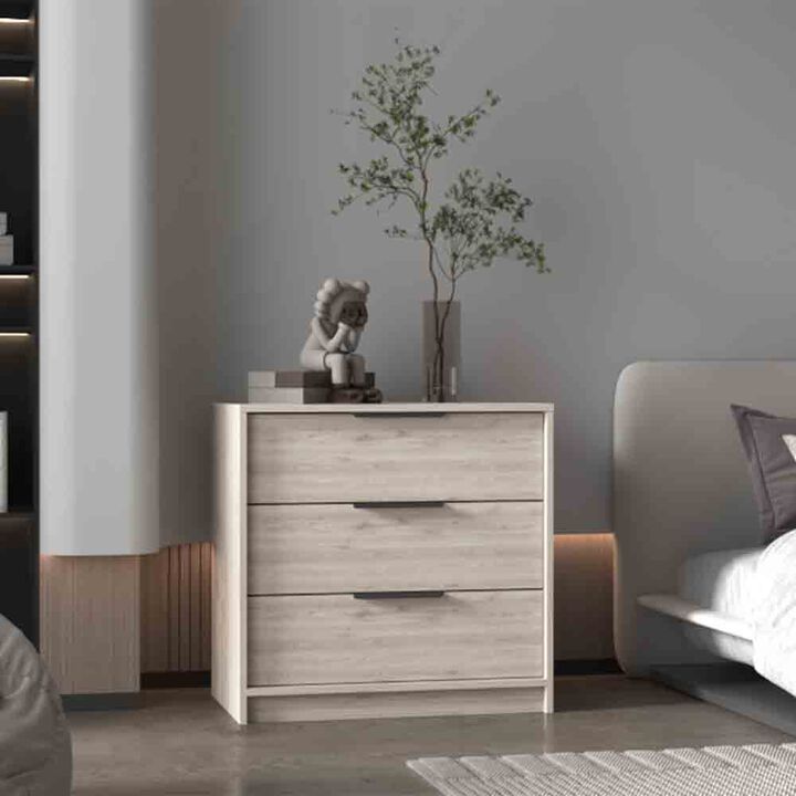 3 Drawers Dresser Maryland, Bedroom, Light Gray