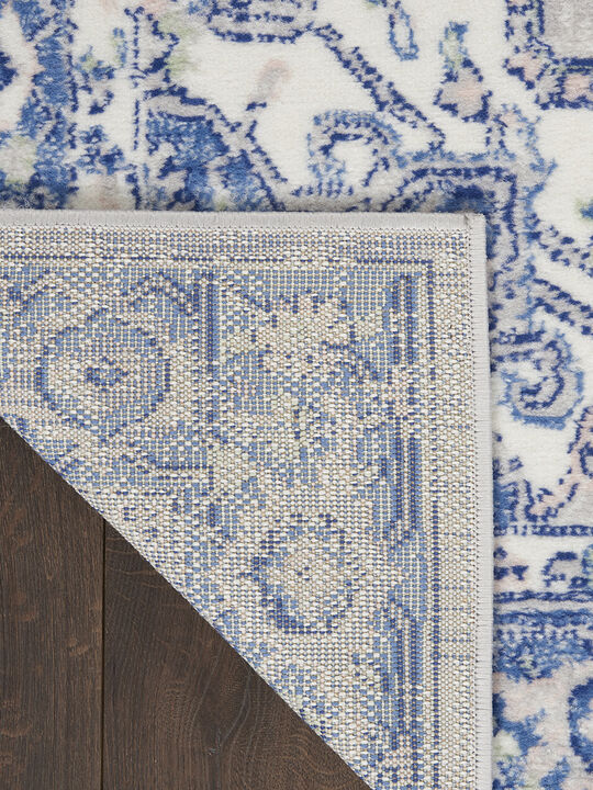 Whimsicle WHS03 Gray/Blue 3' x 5' Rug