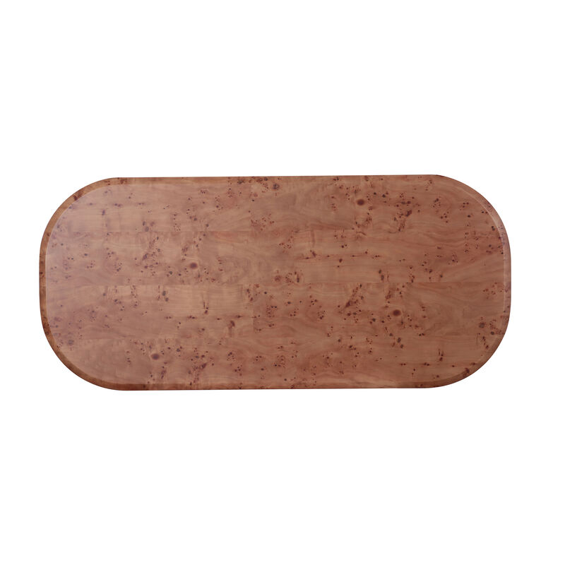Gladyss Honey Burl Dining Table image number 6