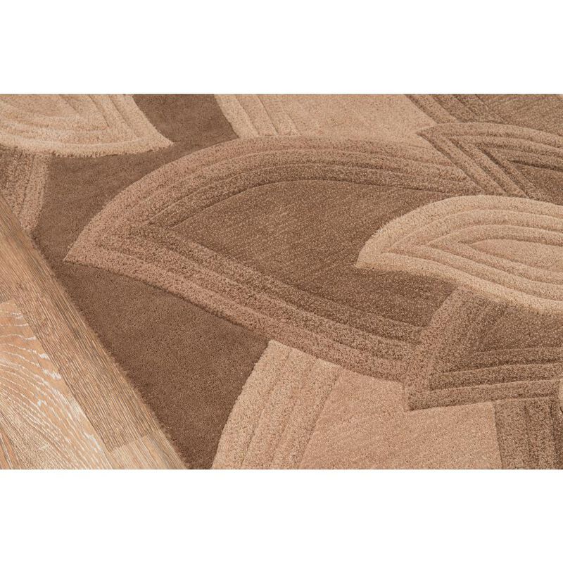Momeni Transitional Rectangle Area Rug, Mocha, 8' X 10'