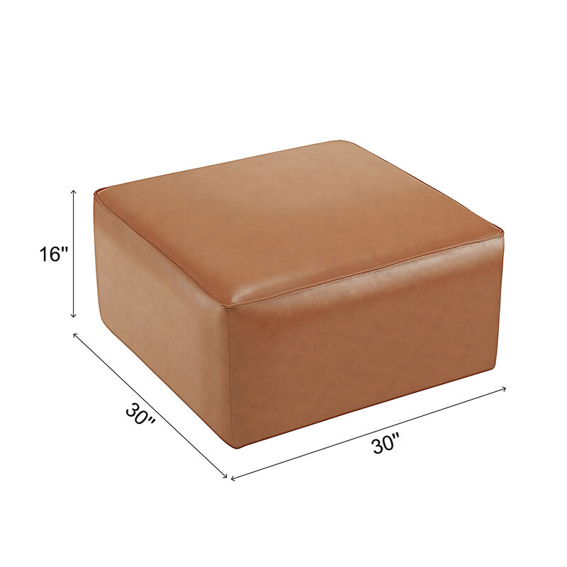 Merax Pu Leather Sofa Ottoman for Living Room image number 5
