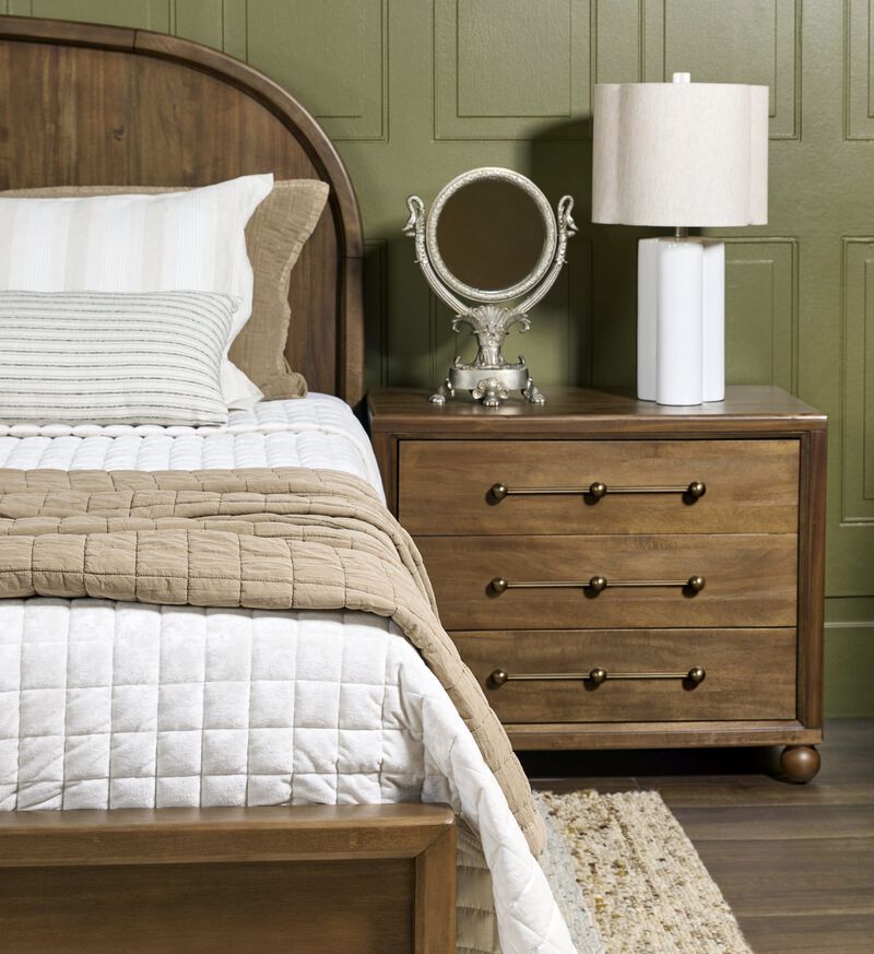 Langley Curved Wood Bed image number 3