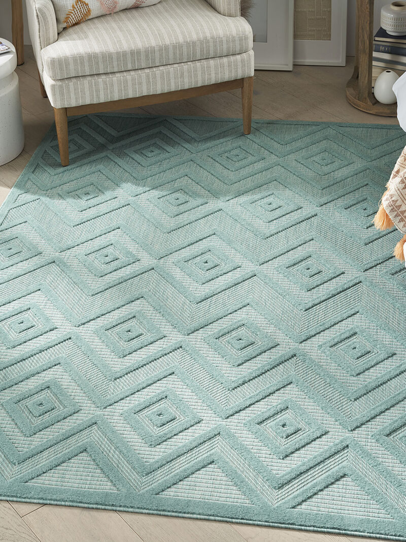 Versatile NRV01 Aqua/Teal 6' x 9' Rug