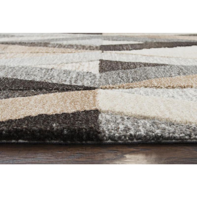 Hand Tufted Cut & Loop Pile Wool Rug, 8' x 10'