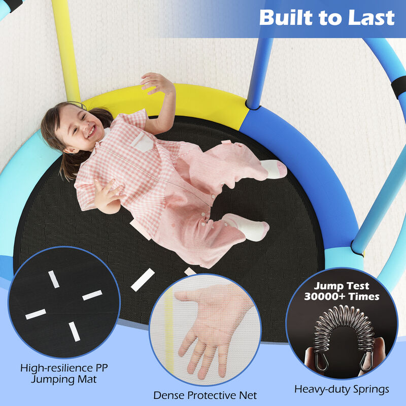Kids Mini Trampoline Gift for Boys and Girls Ages 3 to 6 Years Old image number 4