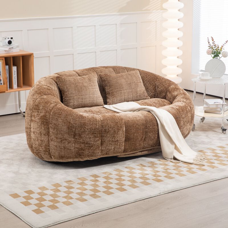 Mondawe Lazy Sofa High Back Bean Bag Chair Couch, Accent Floor Soft Lounge Chair