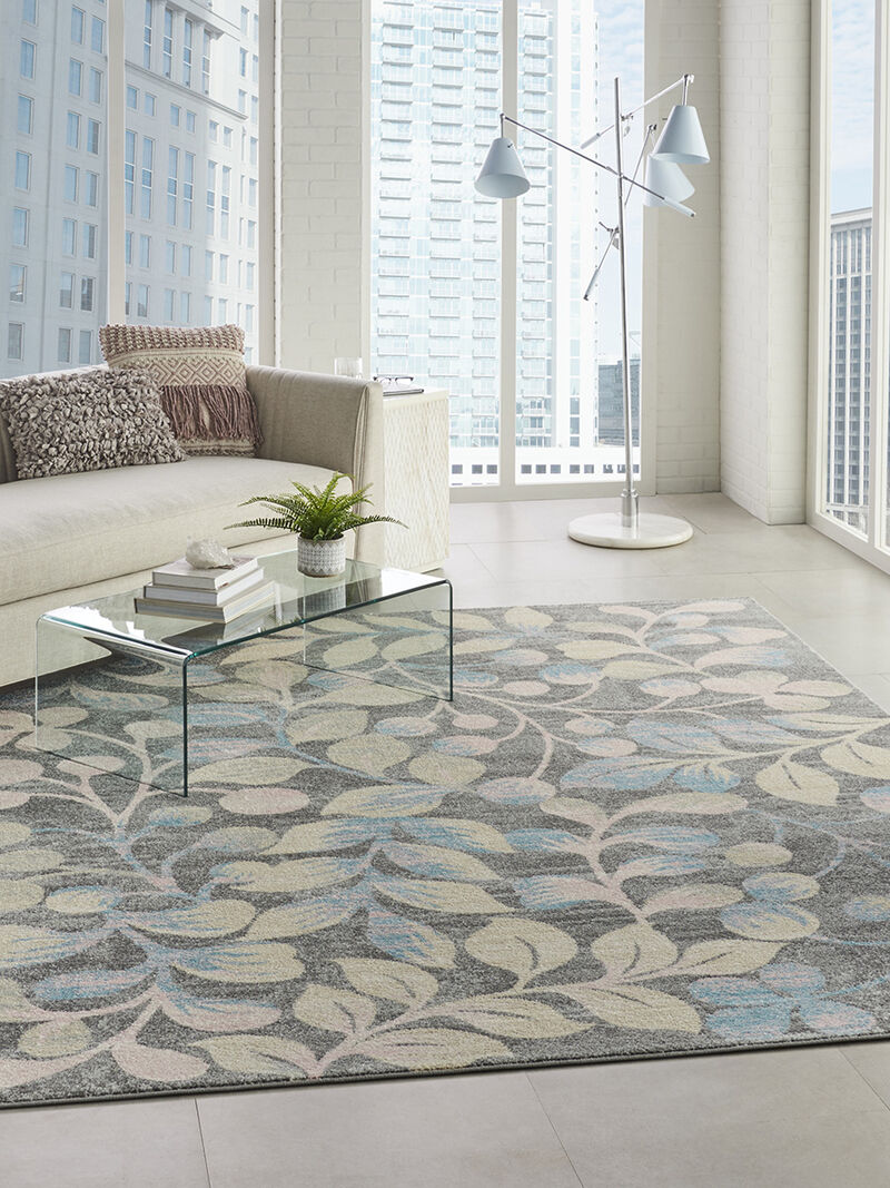 Tranquil TRA03 Gray/Beige 8'10" x 11'10" Rug image number 1