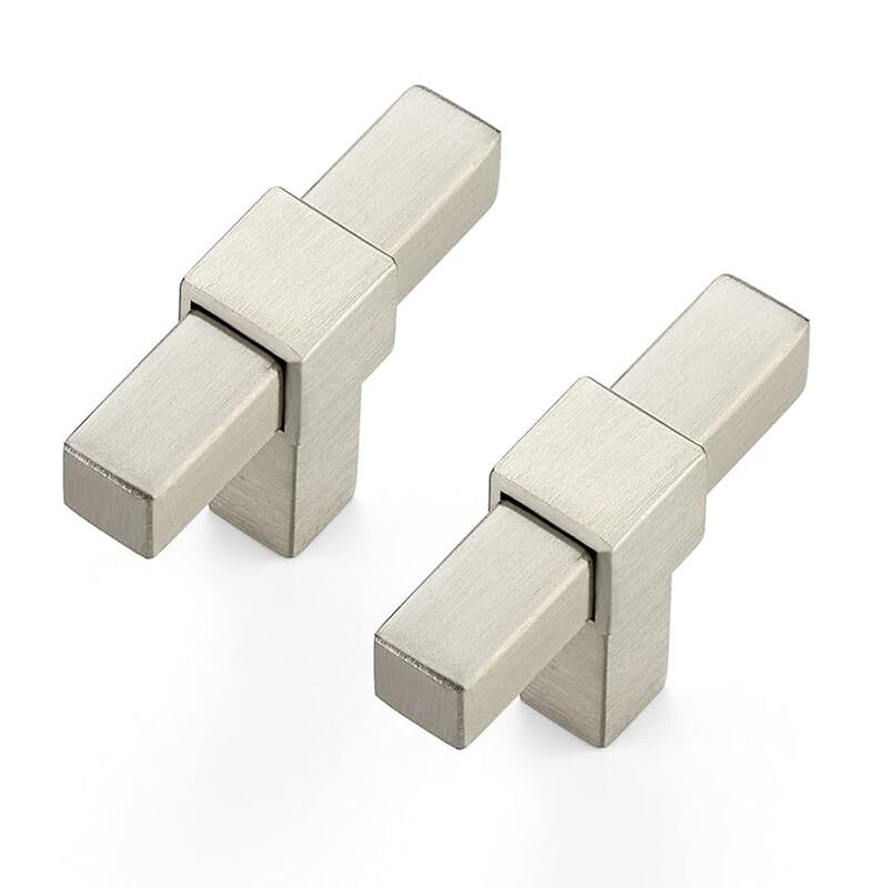 Ravinte Decor 5 Pack Brushed Nickel Cabinet Handles - 2"" Overall Length Cabinet Pulls Drawer Pulls Cabinet Hardware Kitchen Han