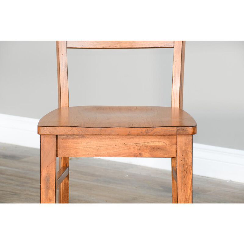 Sunny Designs Sedona Ladderback Chair, Wood Seat