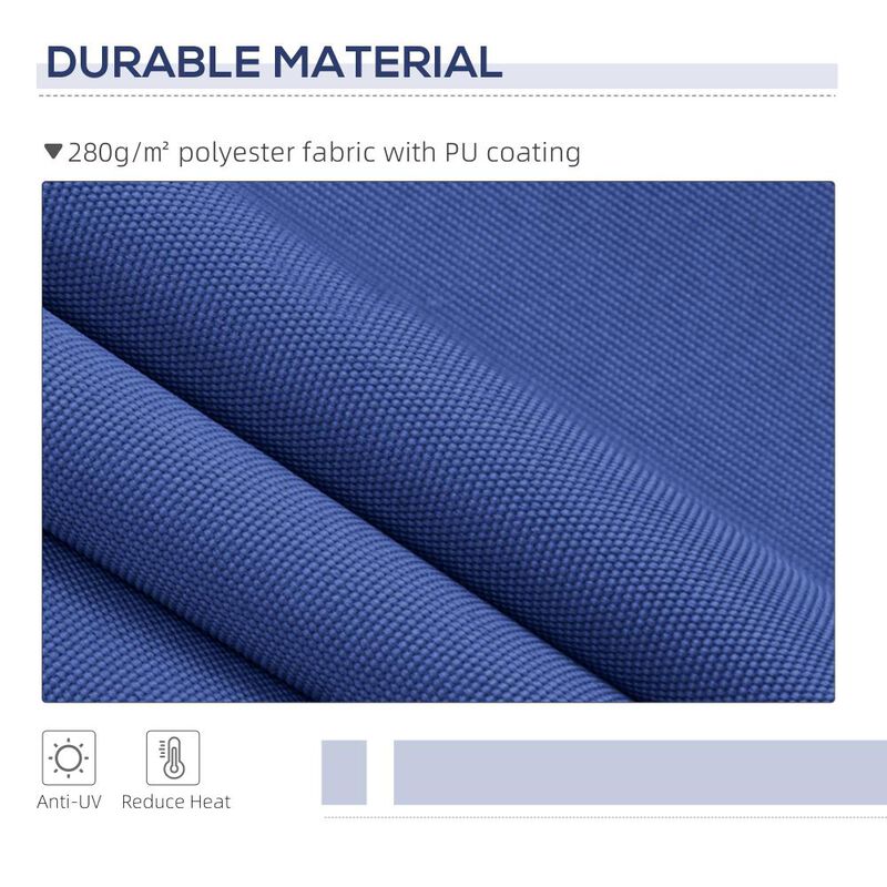 Hivvago Manual Retractable Patio Awning 13' x 8' with UV Protection image number 3