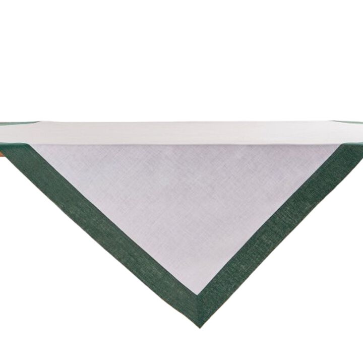 Linen Table Throw - Festive Edge