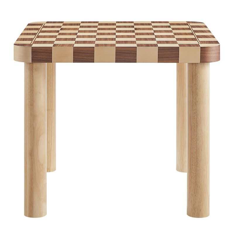 Oscar 36 Inch Square Checkered Dining Table image number 3