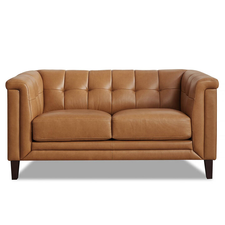 Arvo Top Grain Leather Loveseat