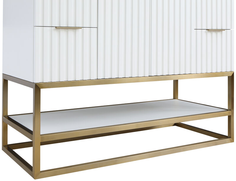 Meridian Furniture Monad White Bathroom Vanity image number 9